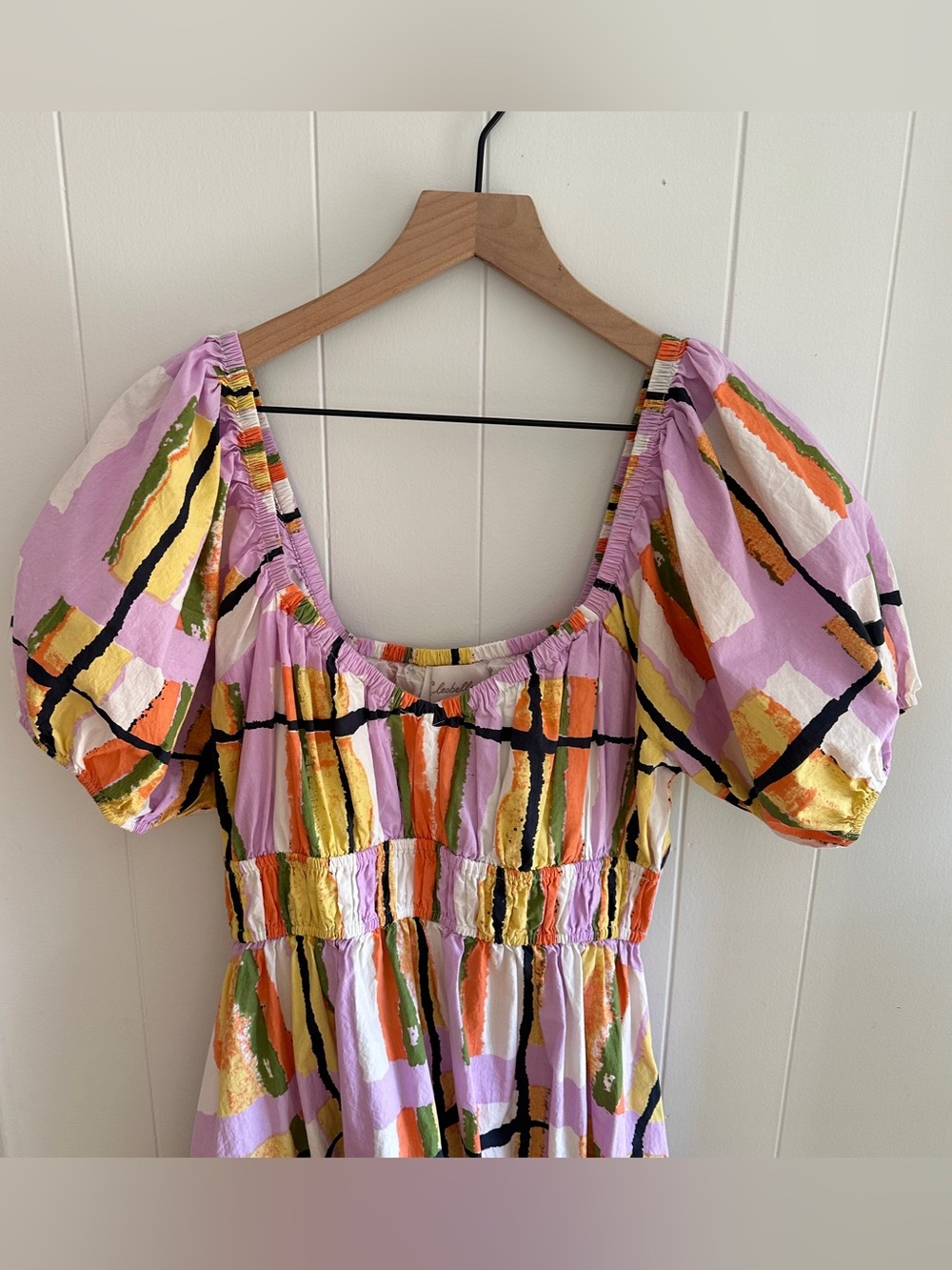 Cleobella Iona Puff Sleeve Mini Dress Size Medium - Picture 6 of 7